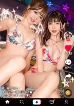 【神美女&神美女と奇跡のハーレム乱交！2.5hレジェンドSP！】ナイトプールで一際輝くアイドル級T☆kT●ker2人と淫猥な宴が開幕！最初からクライマックス！本気でイカセにくる神テクご奉仕で極楽ハーレムSEX！水着に着替えて延長戦！1対1で生ハメ祭り！これぞ絶倫ッ全裸オイルで更に延々長戦！エロさ内容も全てが倍増！倍倍スペシャル！衝撃の濃密7射精SEX！Double Venus Legend SPECIAL【なまハメT☆kTok Report.27】